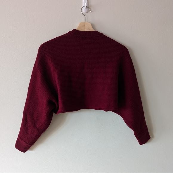 Wilfred Free Lolan Merino Wool Cropped Sweater - Picture 2 of 4